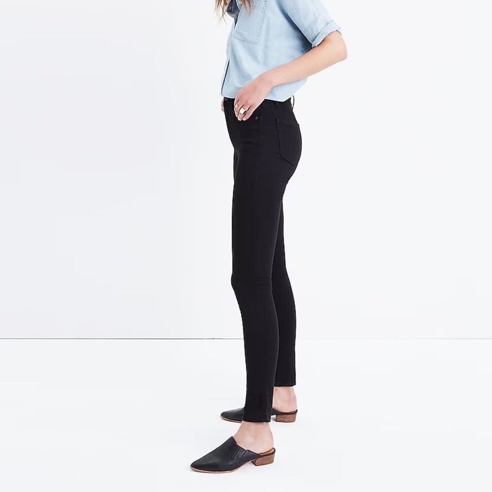 Madewell 10" High-Rise Skinny Jeans Black